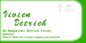 vivien detrich business card